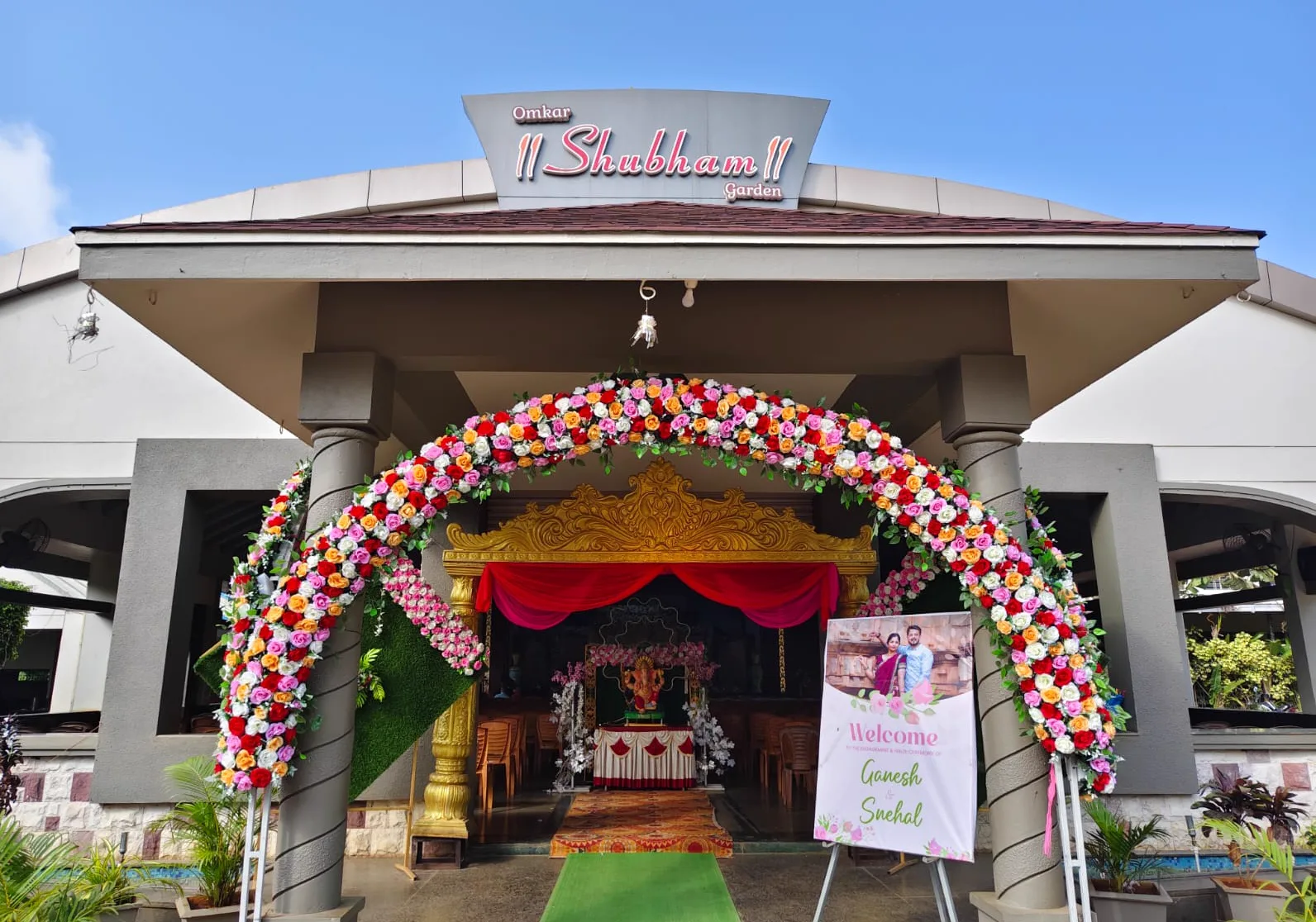 Sacred Ceremony Mandap at Omkar Shubham Garden